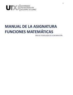 Manual Funciónes Matemáticas