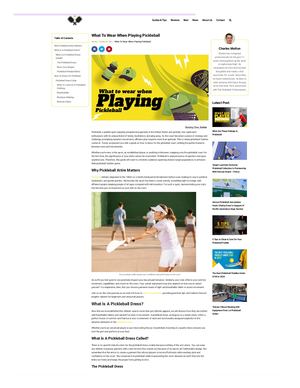 What To Wear When Playing Pickleball