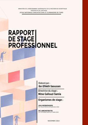 Calaméo - Rapport De Stage Pro Final Sawsen Fkih