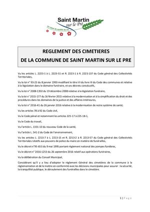 Reglement Cimetiere 10 2023