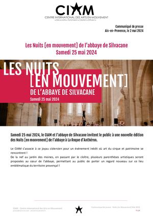 Communiqué-Presse_Nuits [en mouvement] Abbaye de Silvacane
