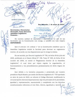 Reducción a 8 Comisiones Legislativas - Ref - Ley Orgánica de la Asamblea Legislativa 2024