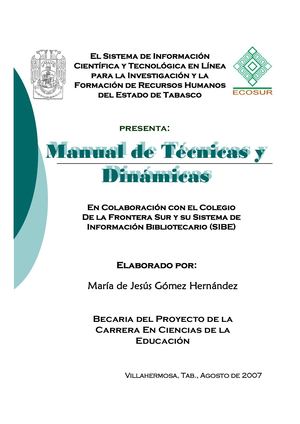 Z Manual De Tecnicas Y Dinamicas