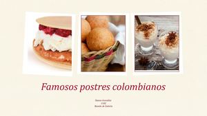 Famosos Postres Colombianos