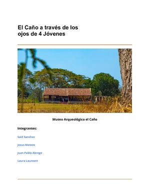 Informe Museo El Caño