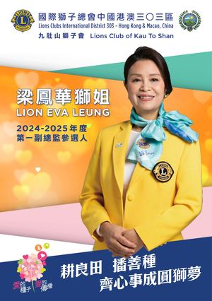 候任第一副總監 梁鳳華獅姐 政綱簡介.