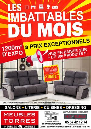 Meubles Torres Depliant 2024 Les Imbattables De Lete Calameo