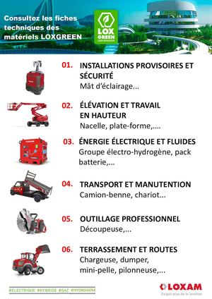 Fiches techniques matériels LOXGREEN