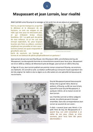Jean LORRAIN et Guy de MAUPASSANT
