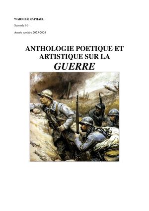 Anthologie Guerre Raphaël_2nde 10