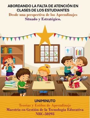 Cartilla Abordando La Falta De Atención En Clases