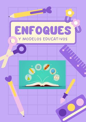 Enfoques y Modelos pedagógicos
