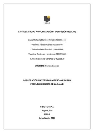 Cartilla Perfusion Tisular