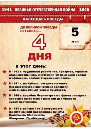 Календарь Победы