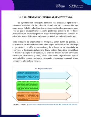 TEXTOS ARGUMENTATIVOS