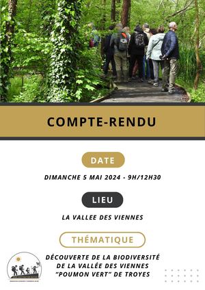 Excursion nature du 5 Mai 2024