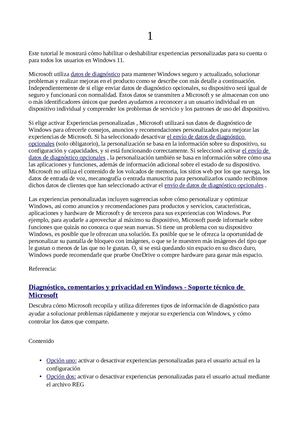 Habilite O Deshabilite Experiencias Personalizadas En Windows 11