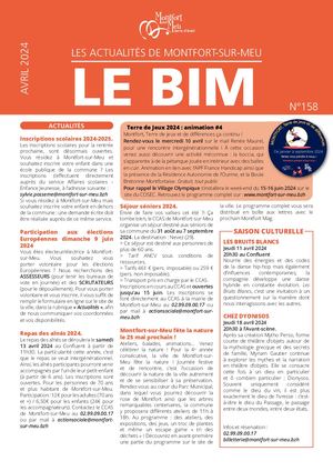 Bim 158 Avril 2024
