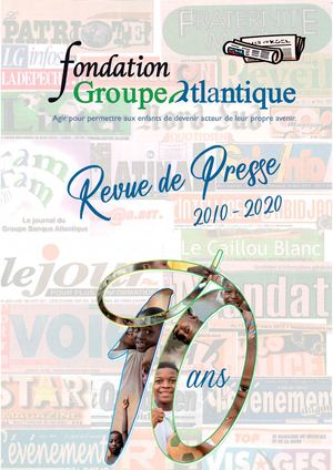 Revue De Presse FGA 2010 - 2020