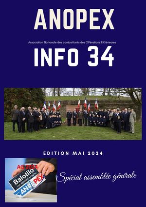 ANOPEX INFO 34 Mai 2024