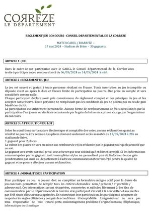 Jeu Concours Interne Cab Biarritz 17 05 2024