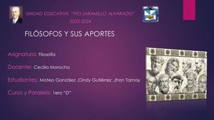 Filósofos Y Sus Aportes