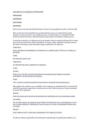 Dialogos De La Leyenda El Septimo Piso