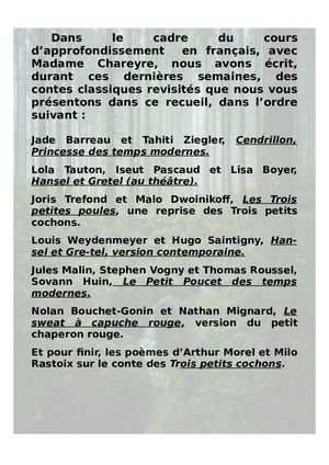 Contes revisités 6C