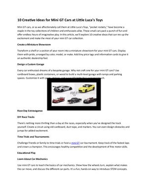 10 Creative Ideas For Mini Gt Cars At Little Lucas Toy
