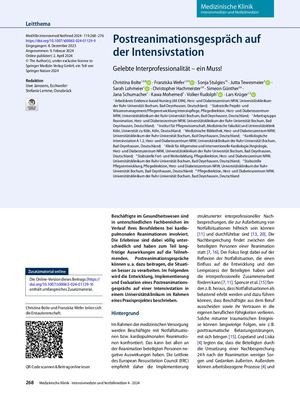 04 Postreanimationsgespräch Auf Der Intensivstation