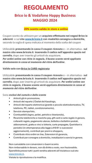 Regolamento VODAFONE Business Happy Week Mag 2024