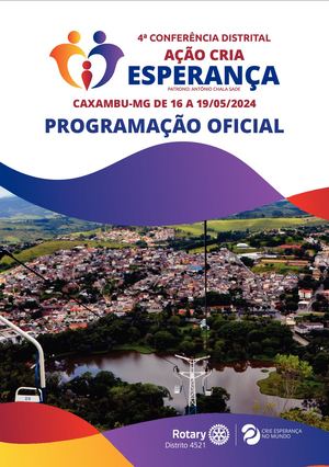 Programação - 4ª Conferencia Distrital - Ação cria Esperança
