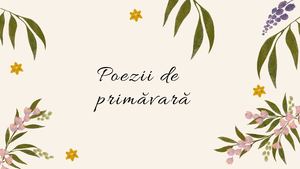 Poezii De Primăvară