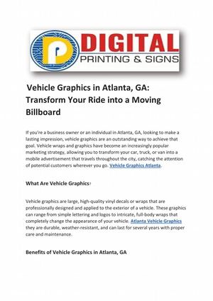 Calaméo - Vehicle Graphics Atlanta, GA