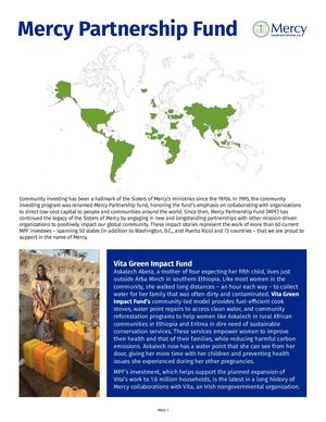 Mercy Partnership Fund: Investing in people and communities