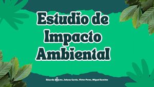 Exposición estudio de Impacto Ambiental