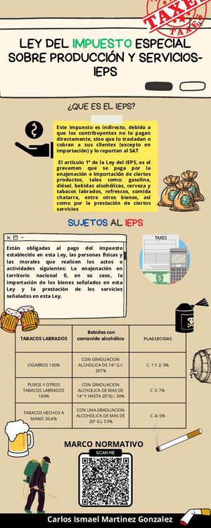 Ley Del Impuesto Especial Sobre Producción Y Servicios Ieps