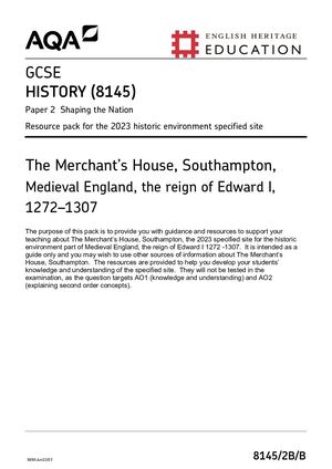 Calaméo - 2023 AQA GCSE HISTORY PAPER 2 INSERT (8145/2B/B: The Merchant ...