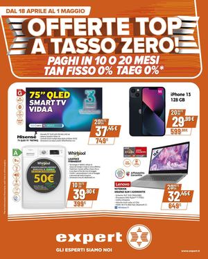 Volantino Expert OFFERTE TOP A TASSO ZERO