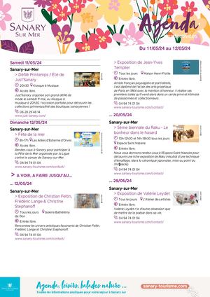 Agenda du week-end 11 & 12 mai 2024