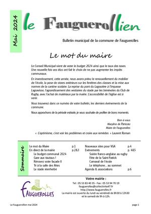 Fauguerollien mai 2024