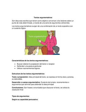 Textos Argumentativos
