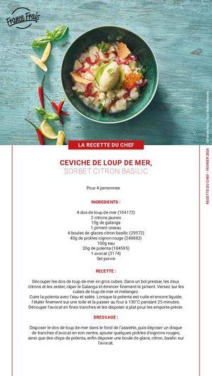 Ceviche Loup De Mer