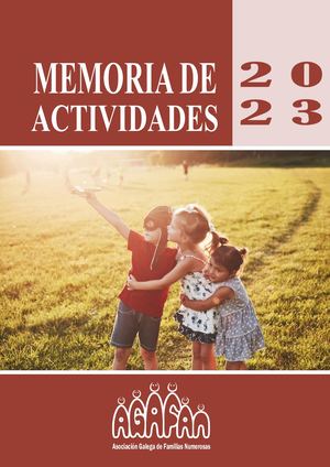 Memoria Actividades AGAFAN 2023