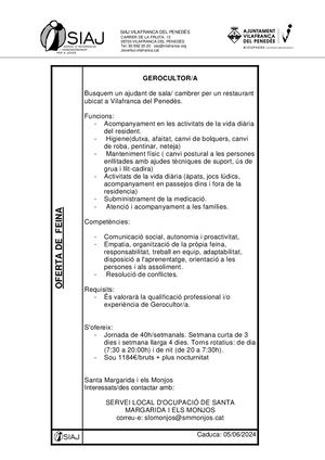 Ofertes De Feina 10 05