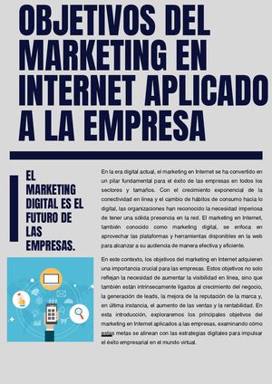 Revista Digital Sobre Los Objetivos Del Marketing En Internet Aplicado A La Empresa