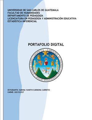 Portafolio Estadística Inferencial I Semestre 2024