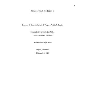 Manual de Instalación Debian 12_01D67_Emerson Caicedo_Marialis Vargas_Andrés Garzón