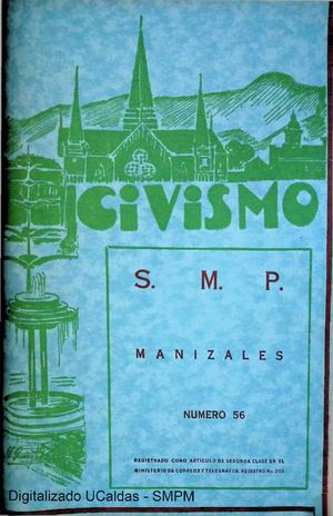 Revista Civismo N° 56 Octubre De 1942 Smp Manizales