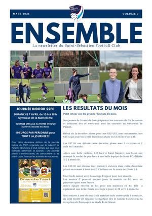 Newsletter #7 Saint Sébastien Football Club Mars 2024